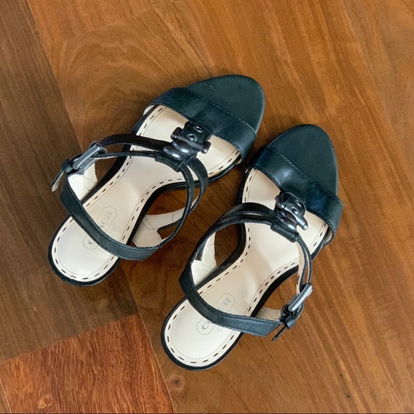 Coach heeled sandals - Picture 3 of 8